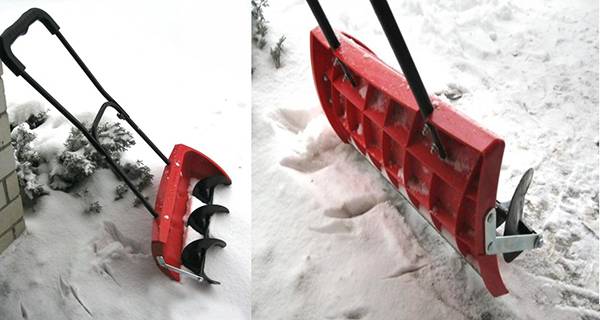 Лопата со шнеком для уборки снега