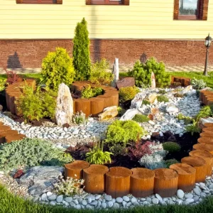 Каменные клумбы и цветники: красота, долговечность и выбор материалов