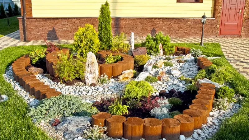 Каменные клумбы и цветники: красота, долговечность и выбор материалов